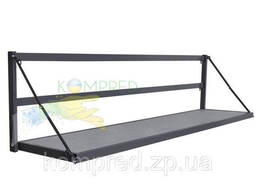 Скамейка настенная откидная металлическая/сиденья фанера 1800*450*500 Kompred OL753