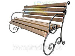 Скамья парковая кованая Эконом 1500мм тр15х15 Kompred OLkc-005