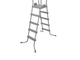 Сходи для басейнів Bestway 58337, двосекційні з майданчиком. До басейнів висотою до 132 см