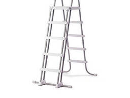 Сходи для басейну Intex 28077 (28074), зі знімними сходами, з майданчиком. До басейнів. ..