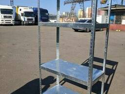 Складской стеллаж бу. Стеллаж оцинкованный бу. Стеллаж для склада бу