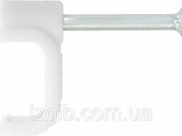 Скобы электроустановочные СибрТех 6 мм прямоугольный профиль 50 шт