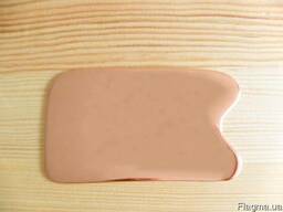 Скребок медный для массажа Гуаша классический модель  Яна 