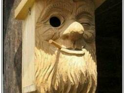 Скворечник деревянный, кормушка для птиц