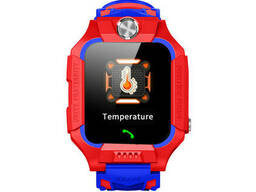 Смарт-часы детские с LBS W02 Thermometer, красные
