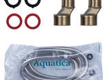 Смеситель HL Ø35 для ванны гусак прямой 350мм дивертор выносной картриджный Aquatica. .. - фото 2