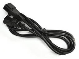 Соединительный шнур питания С13/С14 05VV-F 3x0.75 (1,8м) черный