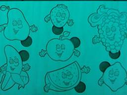 Сортер фрукты, пазл, развивайка, Монтессори