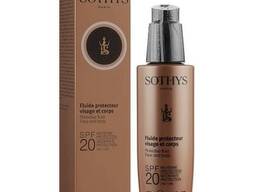 Sothys Сонцезахисний лосьйон SPF20 Protective Fluid Face and Body Флакон з помпою 150 мл