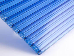 Сотовий полікарбонат "Полігаль Колібрі", 4 мм, синій