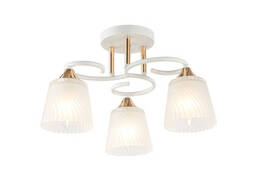 Современная люстра на 3 лампы белая/золото Valeso(196360/3)