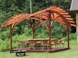 Современные перголы из дерева. Строительство под ключ Одесса - фото 2