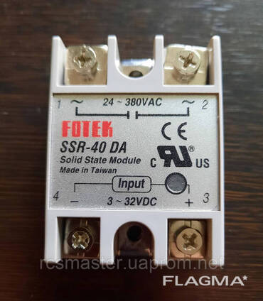 SSR-40-DA -Fotek Оригінальна Продукція 40a вхiд- DC 3-32v вихiд- 380v АС реле. ..