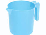 Стакан мерный пластмассовый с ручкой для пищевых продуктов 1750 мл Турция Голубой - фото 1