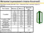 Сталеві стовпи для сітки з У і Т профілем - фото 1