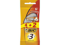 Станок BIC Sensitiv 3 леза 4+2 шт