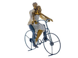 Статуэтка " Пара на велосипеде"