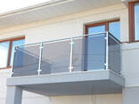 Стеклянные ограждения лестниц, балконов - фото 2