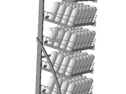 Стелаж поличковий для аерозольних балонів