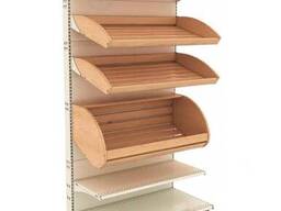 Стеллаж хлебный Корал 1930x1000x500 мм 6 полок отдельно стоящий