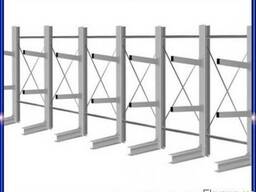 Стеллажи консольные металлические – одно и двусторонние