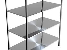 Стеллажи на каркасе из нержавеющей трубы