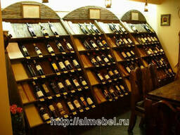 Стеллажи винные из дерева под заказ от производителя, Одесса