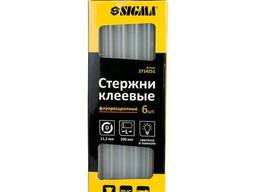 Стержни клеевые Ø11.2×200мм 6шт (флуоресцентные) Sigma (2714251)