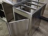 Стіл тумба із нержавійки б у, стіл нержавійка бу, смітник нержавіючий бу - фото 3