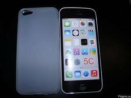 Стильный матовый белый TPU чехол iPhone 5C