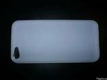 Стильный матовый белый TPU чехол iPhone 5C - фото 1