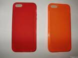 Стильный силиконовый цветной TPU чехол iPhone 5 5S - фото 2
