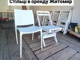 Стільці, столи прокат, оренда в Житомирі