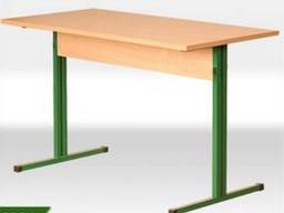 Стол детский 4-х местный прямоугольный на мет. /карк.