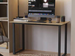 Стол письменный Черный металл ДСП Дуб Сонома Kompred