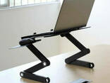 Стол-трансформер для ноутбука Laptop Table T9 с активным охлаждением Black