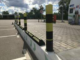 Столбики резиновые, столбики с резиновой крошки.