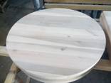Столешница деревянная круглая Сосна/Ольха 40мм, D=600мм - фото 3