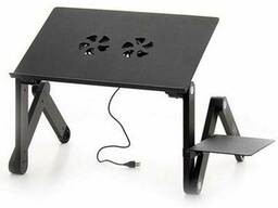 Столик трансформер для ноутбука Laptop Table T8 Черный (101009)