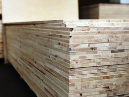 Столярная плита шпонированная Березой 18 мм II/II 1,25х2,50 м