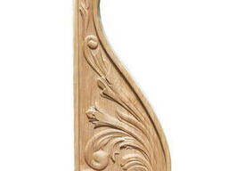 Стовп різбленний дубовий 110х340х1150 мм / Тип-6