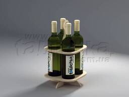 Стойка из фанеры на 4 бутылки Франко ST-4 375х206х206 Заказать монтаж