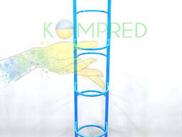 Стеллаж для мячей 500*300*1500 на 10 шт, синяя Kompred OL529