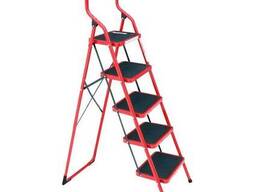 Стрем'янка сталева, 5 сходів, 380x260мм, висота 1625мм Intertool LT-0035