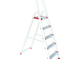 Стрем'янка з алюмінію, 5 сходинок, висота до платформи 1065мм Intertool LT-1005