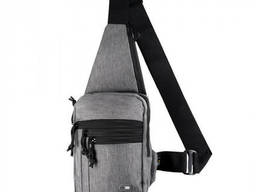 Сумка через плечо для скрытого ношения оружия с велкро M-Tac серая