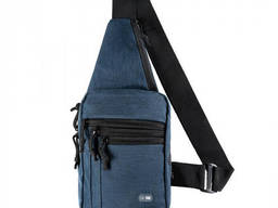 Сумка через плечо для скрытого ношения оружия с велкро M-Tac синяя