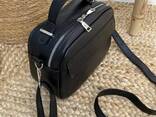 Сумка черная женская кожаная модная кроссбоди в натуральной коже AV00004 - фото 3