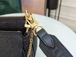 Сумка с широким текстильным ремнем бренд Сумка Louis Vuitton, Multi Pochette Black AN71 - фото 2