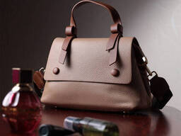 Сумка з натуральної шкіри Vintage 22668 Коричневий 26х17х9,5 см